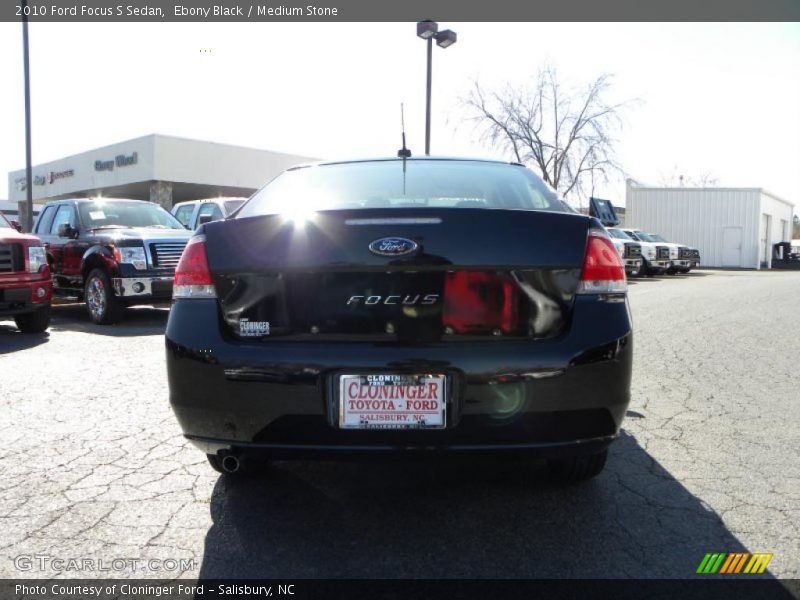 Ebony Black / Medium Stone 2010 Ford Focus S Sedan