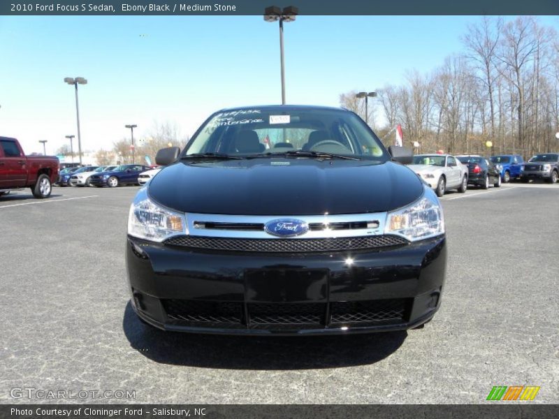 Ebony Black / Medium Stone 2010 Ford Focus S Sedan