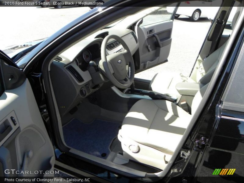Ebony Black / Medium Stone 2010 Ford Focus S Sedan