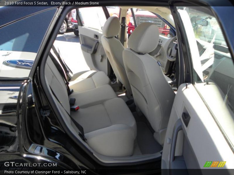 Ebony Black / Medium Stone 2010 Ford Focus S Sedan