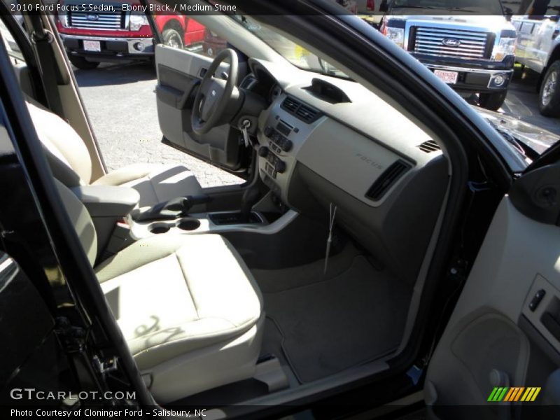 Ebony Black / Medium Stone 2010 Ford Focus S Sedan