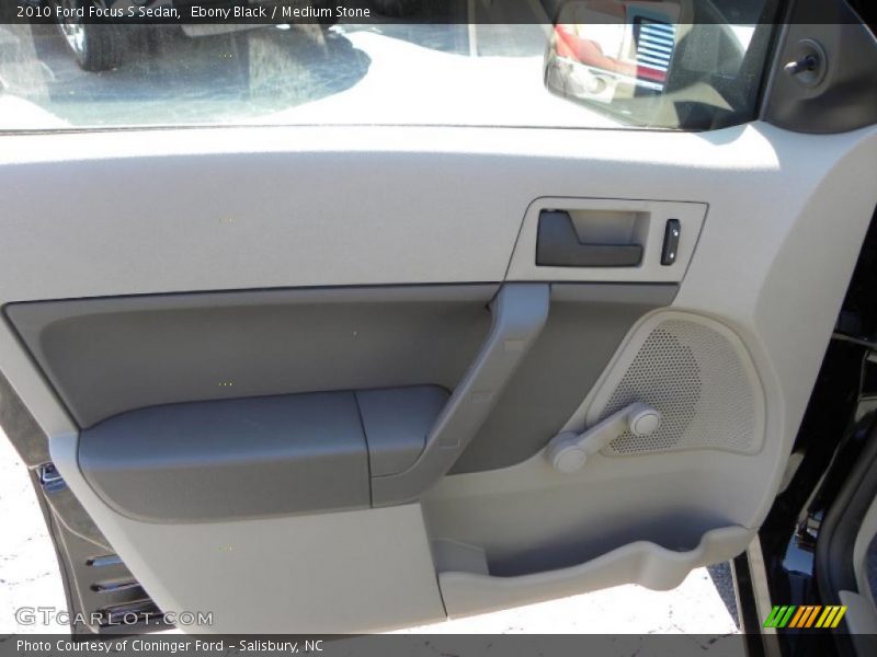 Ebony Black / Medium Stone 2010 Ford Focus S Sedan
