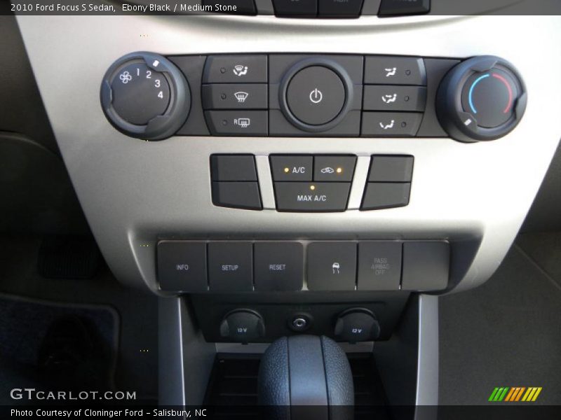 Ebony Black / Medium Stone 2010 Ford Focus S Sedan