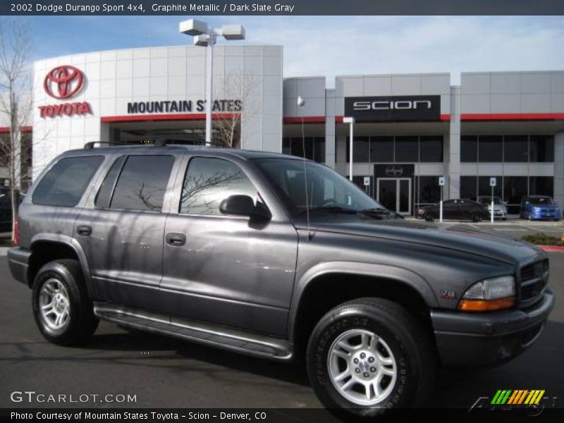 Graphite Metallic / Dark Slate Gray 2002 Dodge Durango Sport 4x4