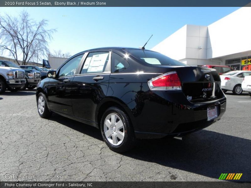 Ebony Black / Medium Stone 2010 Ford Focus S Sedan