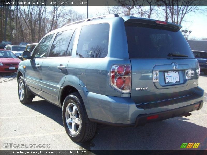Steel Blue Metallic / Gray 2007 Honda Pilot EX-L 4WD