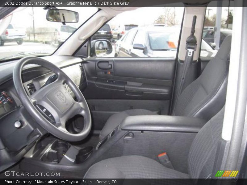 Graphite Metallic / Dark Slate Gray 2002 Dodge Durango Sport 4x4