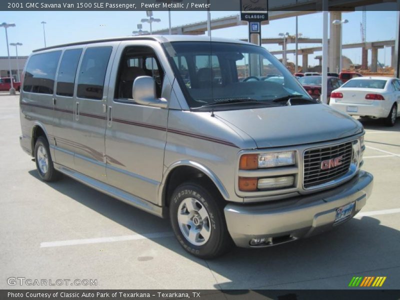 Pewter Metallic / Pewter 2001 GMC Savana Van 1500 SLE Passenger
