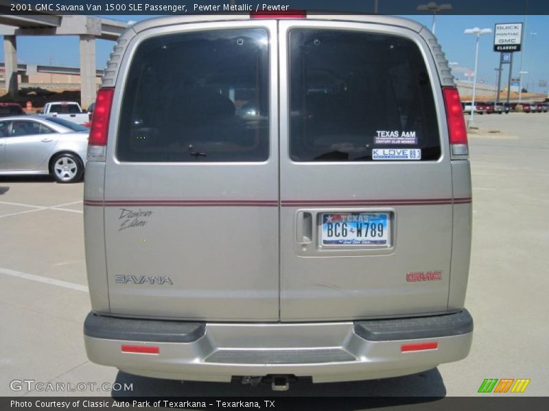 Pewter Metallic / Pewter 2001 GMC Savana Van 1500 SLE Passenger