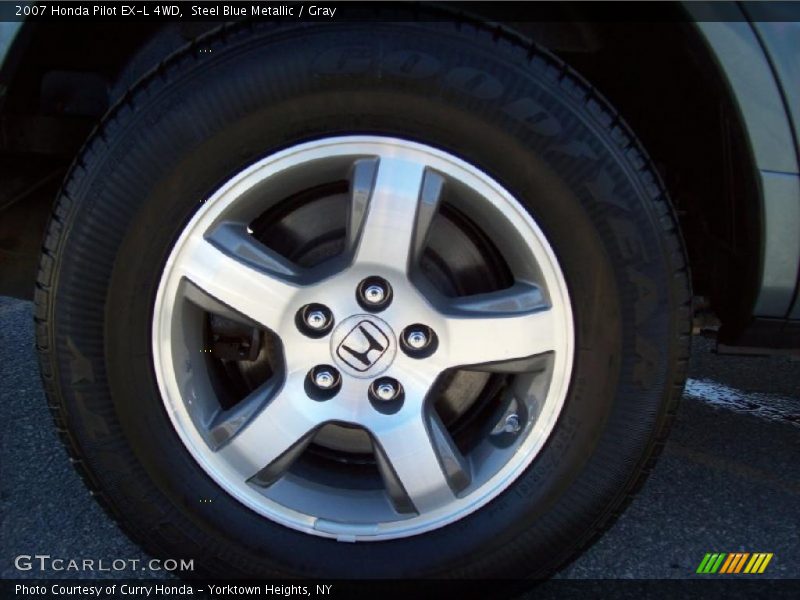 Steel Blue Metallic / Gray 2007 Honda Pilot EX-L 4WD