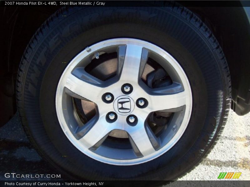 Steel Blue Metallic / Gray 2007 Honda Pilot EX-L 4WD