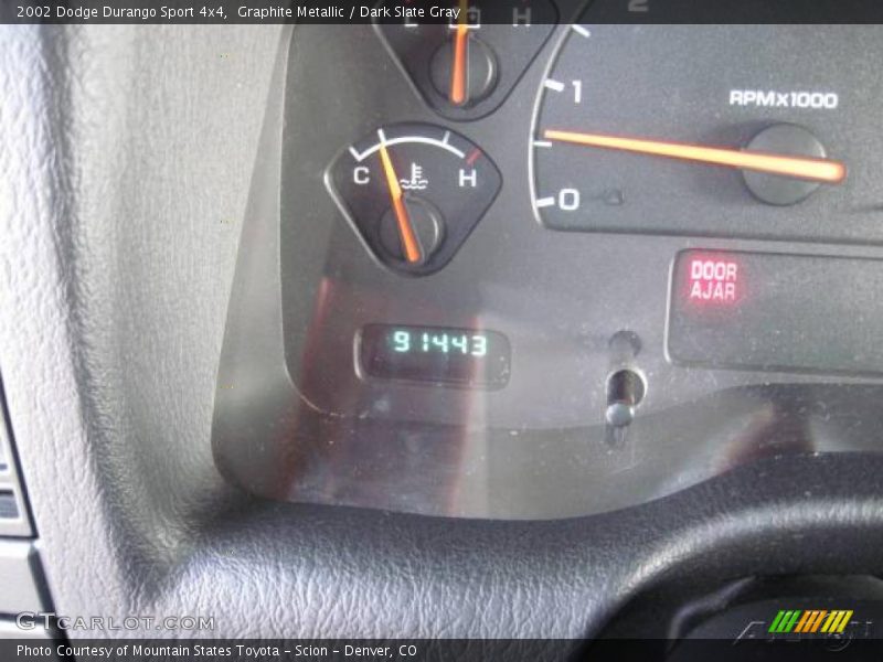 Graphite Metallic / Dark Slate Gray 2002 Dodge Durango Sport 4x4