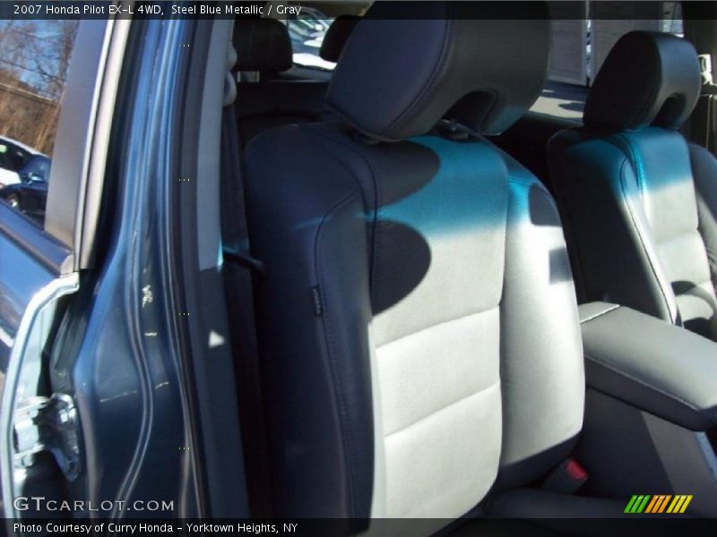 Steel Blue Metallic / Gray 2007 Honda Pilot EX-L 4WD