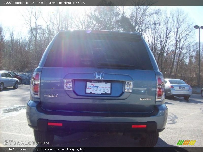 Steel Blue Metallic / Gray 2007 Honda Pilot EX-L 4WD