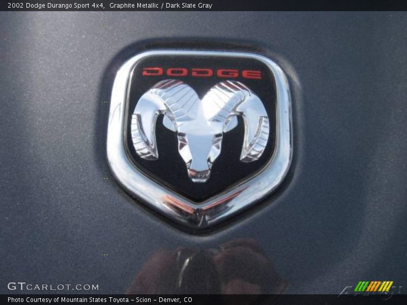 Graphite Metallic / Dark Slate Gray 2002 Dodge Durango Sport 4x4