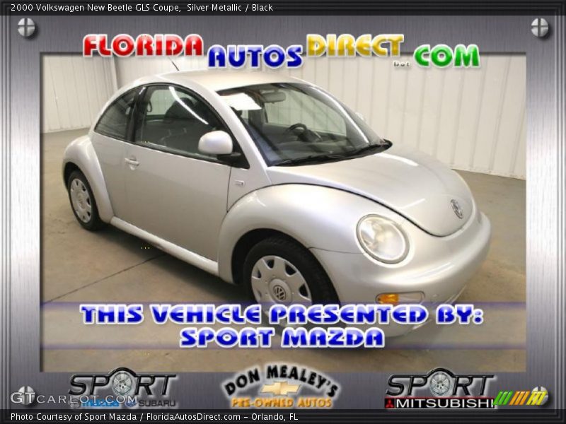 Silver Metallic / Black 2000 Volkswagen New Beetle GLS Coupe