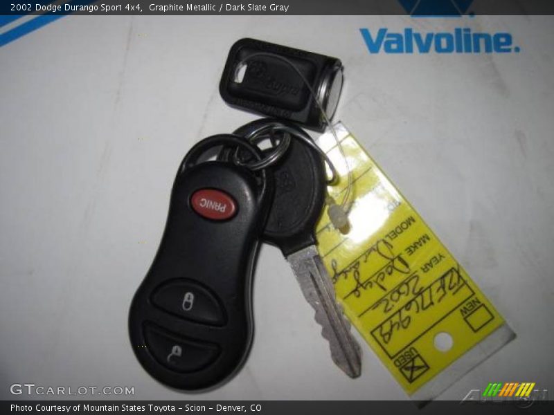 Graphite Metallic / Dark Slate Gray 2002 Dodge Durango Sport 4x4