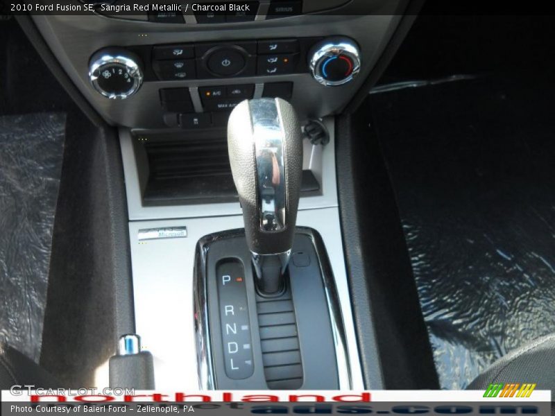Sangria Red Metallic / Charcoal Black 2010 Ford Fusion SE