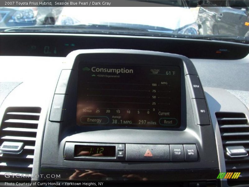 Seaside Blue Pearl / Dark Gray 2007 Toyota Prius Hybrid