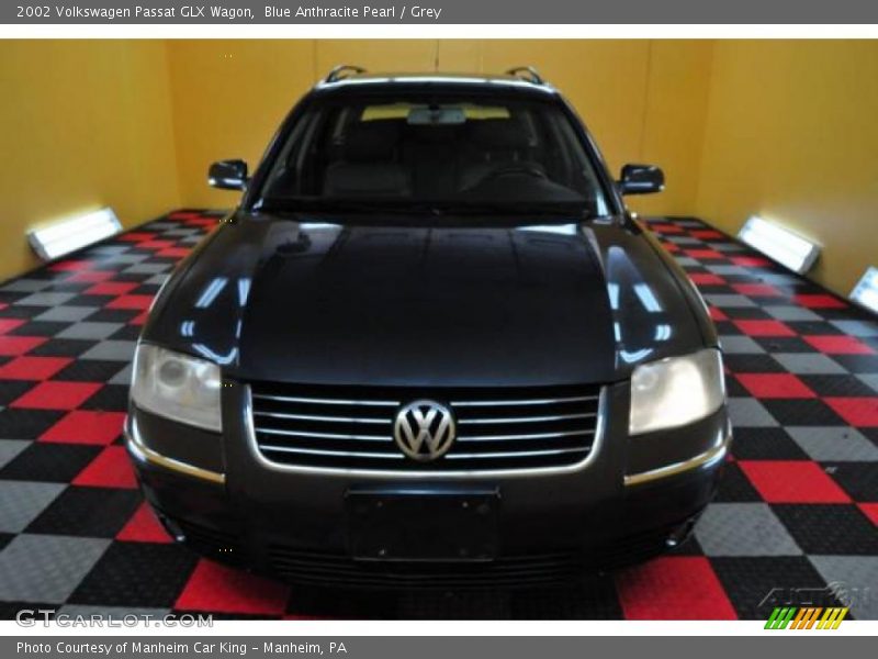 Blue Anthracite Pearl / Grey 2002 Volkswagen Passat GLX Wagon
