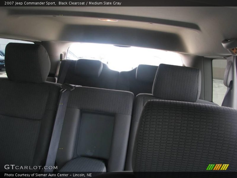 Black Clearcoat / Medium Slate Gray 2007 Jeep Commander Sport