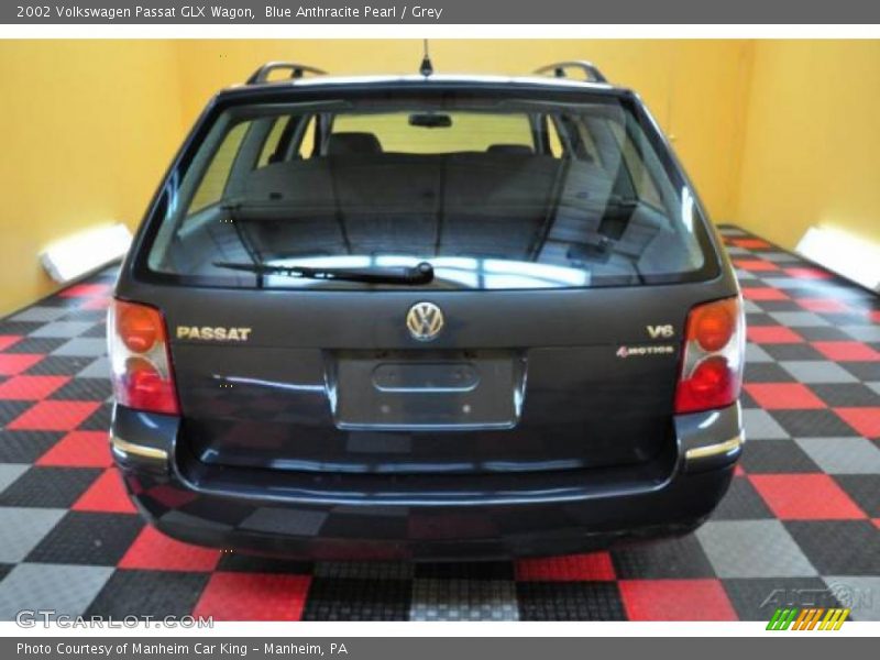 Blue Anthracite Pearl / Grey 2002 Volkswagen Passat GLX Wagon