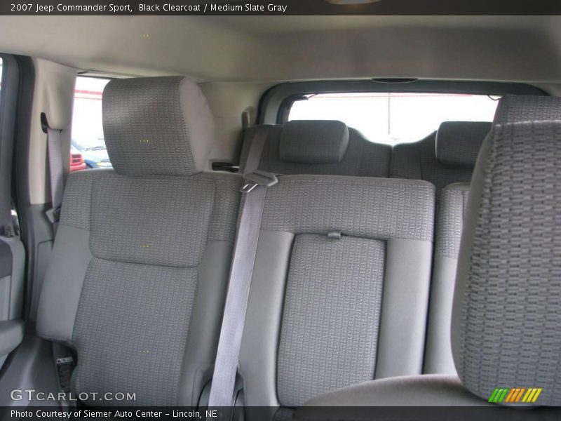 Black Clearcoat / Medium Slate Gray 2007 Jeep Commander Sport