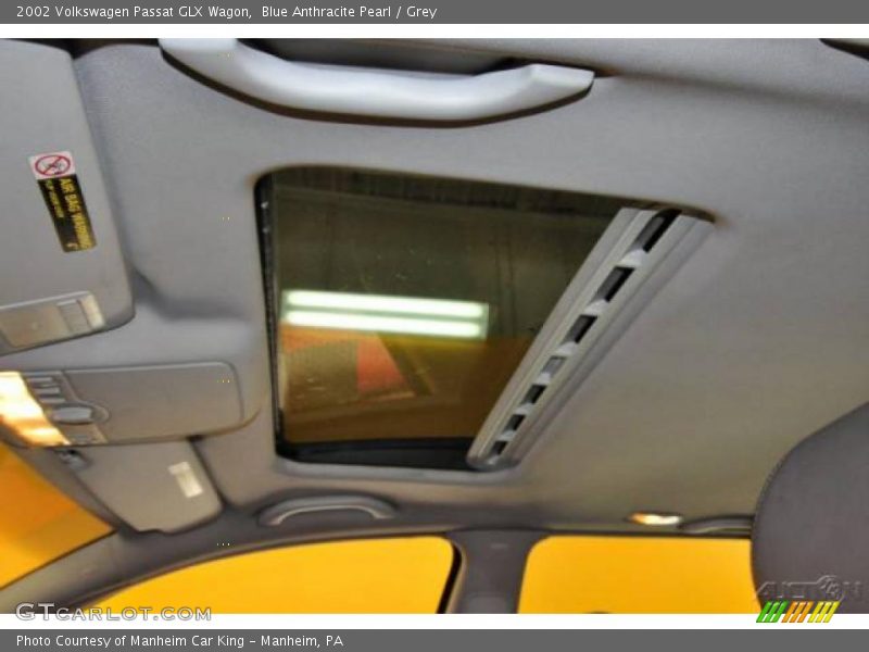 Blue Anthracite Pearl / Grey 2002 Volkswagen Passat GLX Wagon