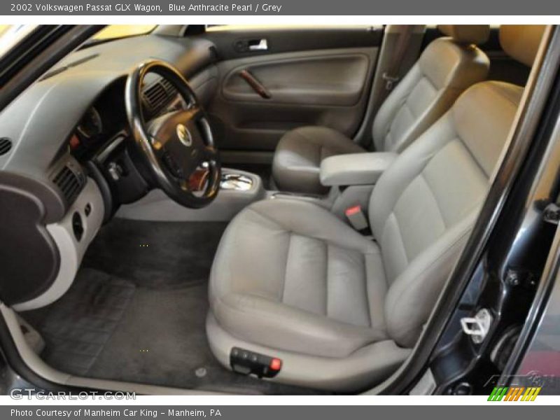 Blue Anthracite Pearl / Grey 2002 Volkswagen Passat GLX Wagon