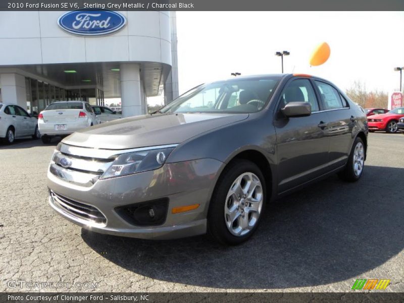 Sterling Grey Metallic / Charcoal Black 2010 Ford Fusion SE V6