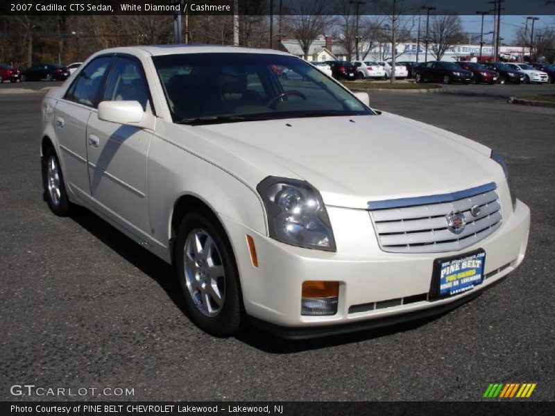 White Diamond / Cashmere 2007 Cadillac CTS Sedan
