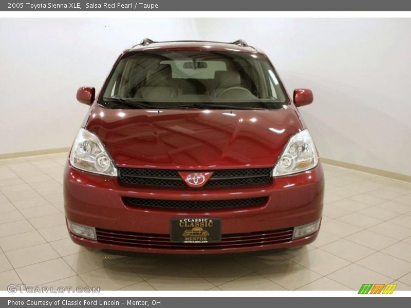 Salsa Red Pearl / Taupe 2005 Toyota Sienna XLE