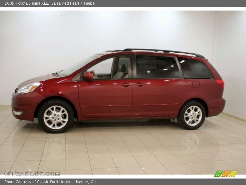 Salsa Red Pearl / Taupe 2005 Toyota Sienna XLE