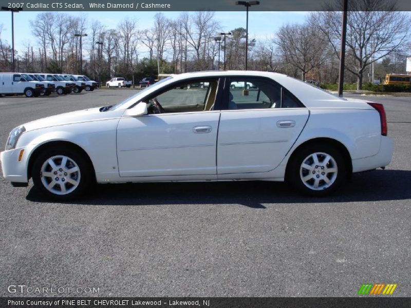 White Diamond / Cashmere 2007 Cadillac CTS Sedan