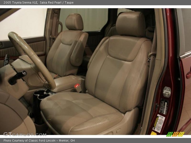 Salsa Red Pearl / Taupe 2005 Toyota Sienna XLE
