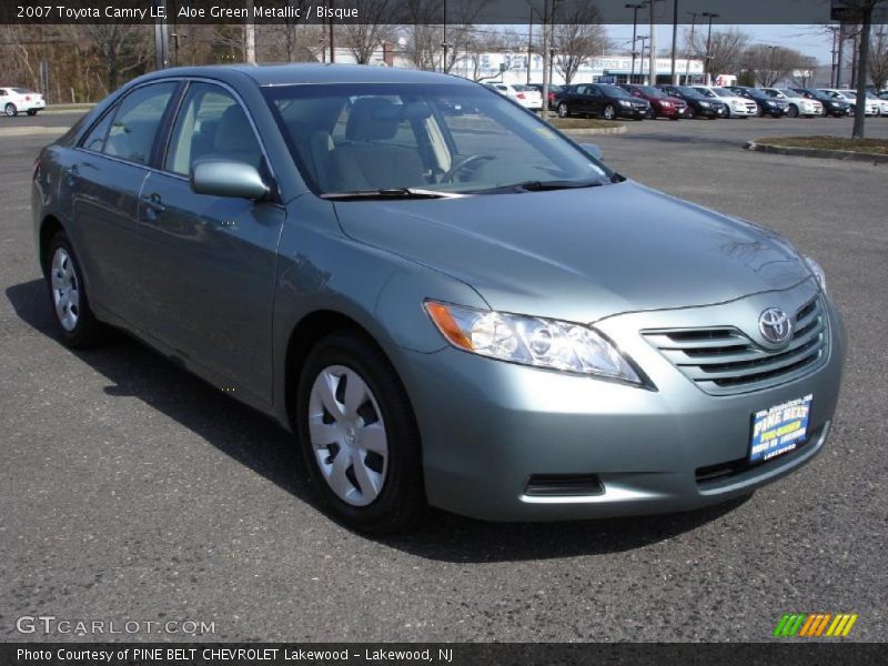 Aloe Green Metallic / Bisque 2007 Toyota Camry LE