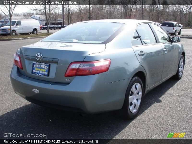 Aloe Green Metallic / Bisque 2007 Toyota Camry LE