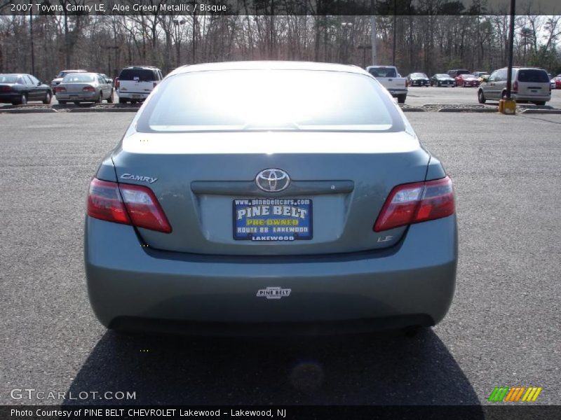 Aloe Green Metallic / Bisque 2007 Toyota Camry LE