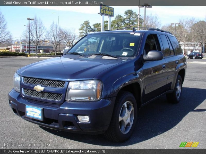 Imperial Blue Metallic / Ebony 2008 Chevrolet TrailBlazer LT 4x4