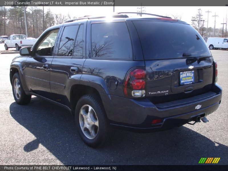 Imperial Blue Metallic / Ebony 2008 Chevrolet TrailBlazer LT 4x4
