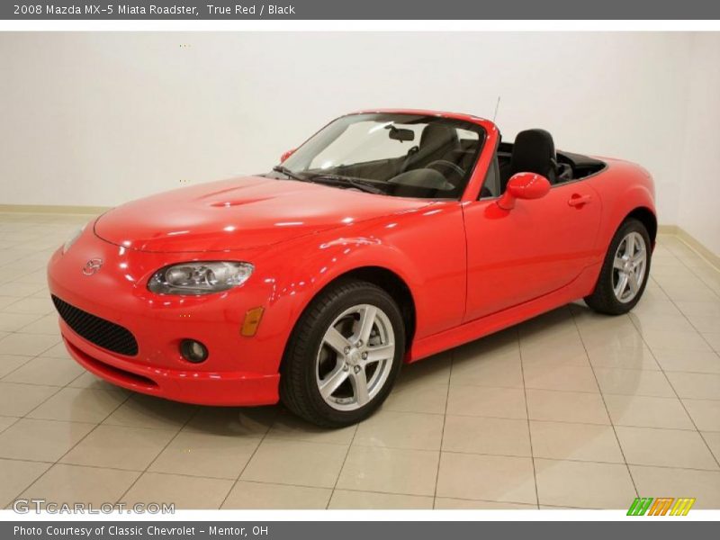 True Red / Black 2008 Mazda MX-5 Miata Roadster