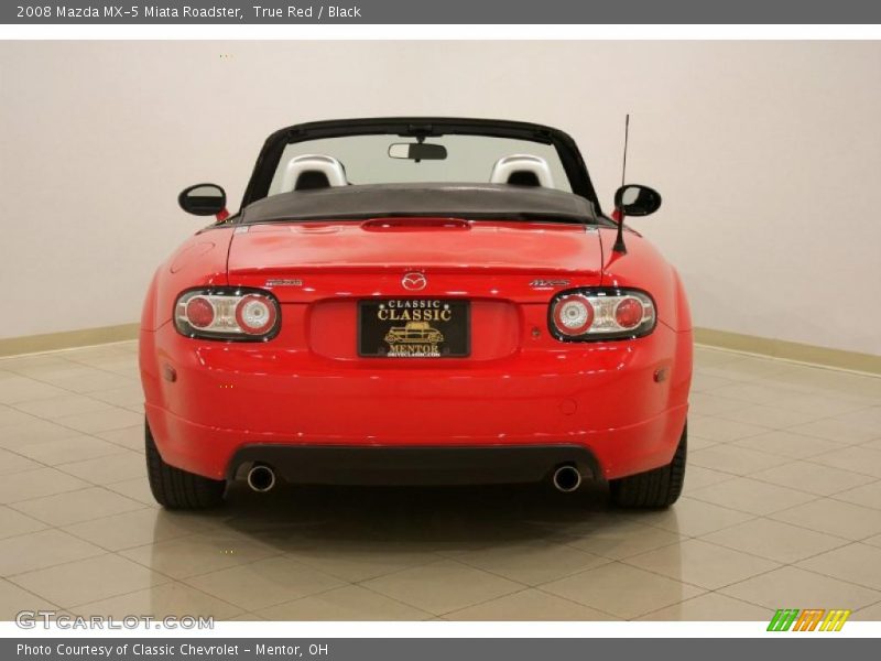 True Red / Black 2008 Mazda MX-5 Miata Roadster