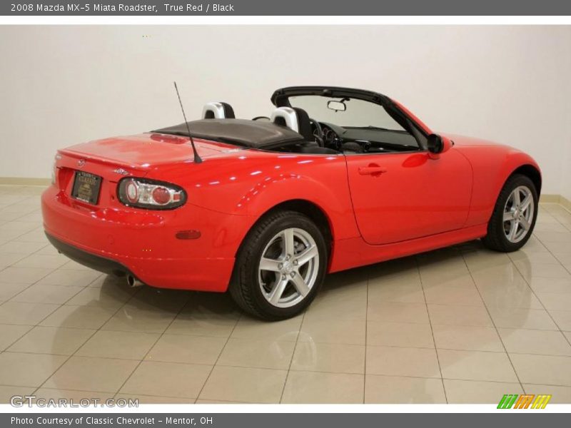True Red / Black 2008 Mazda MX-5 Miata Roadster