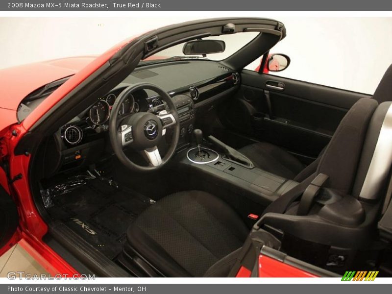 True Red / Black 2008 Mazda MX-5 Miata Roadster