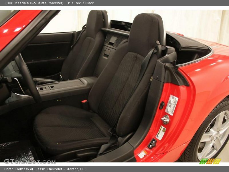 True Red / Black 2008 Mazda MX-5 Miata Roadster
