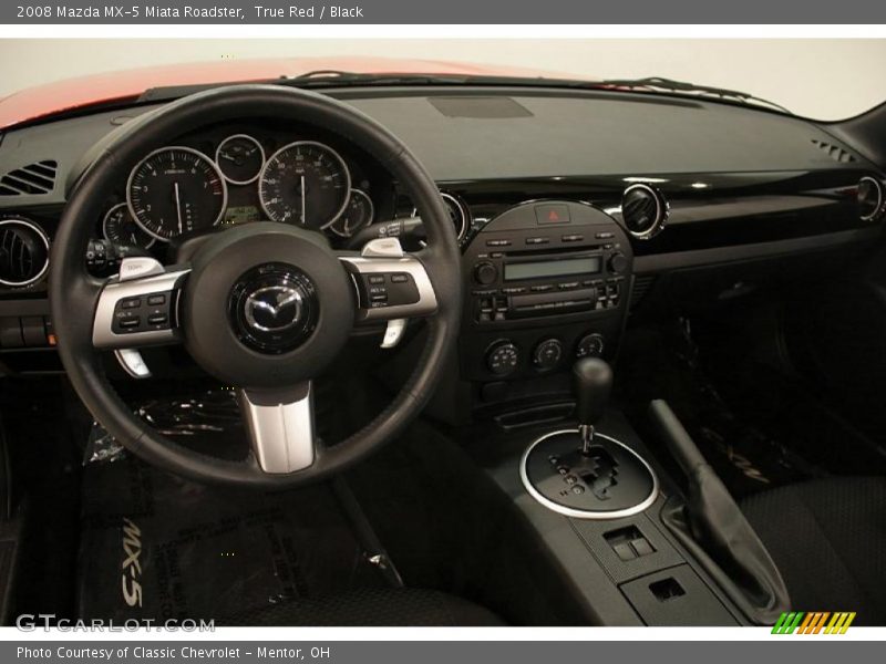 True Red / Black 2008 Mazda MX-5 Miata Roadster
