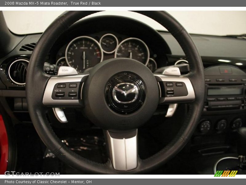 True Red / Black 2008 Mazda MX-5 Miata Roadster