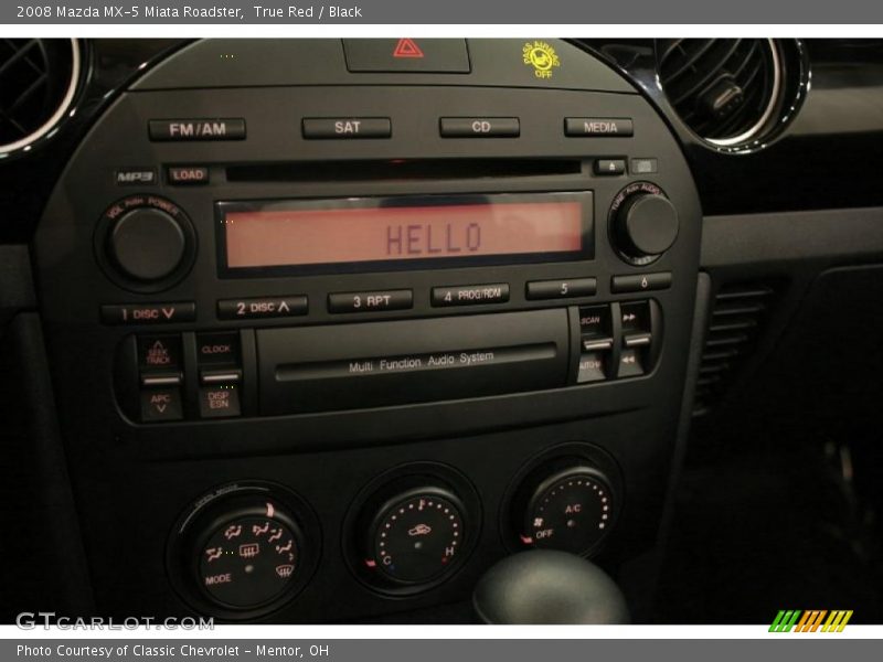 True Red / Black 2008 Mazda MX-5 Miata Roadster