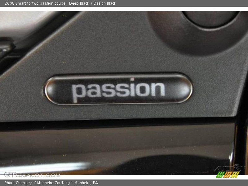 Deep Black / Design Black 2008 Smart fortwo passion coupe