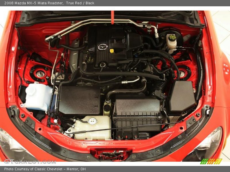 True Red / Black 2008 Mazda MX-5 Miata Roadster